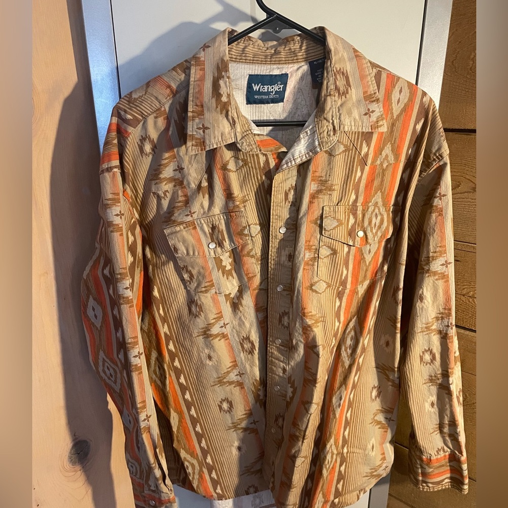 Vintage Wrangler pearl snap